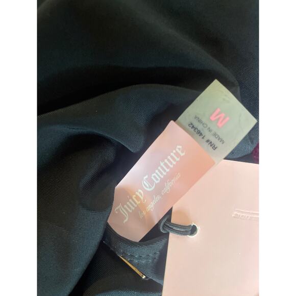 JUICY COUTURE One Piece High Neck Swimsuit with Grommets in Black NWT Size M - Picture 4 of 6